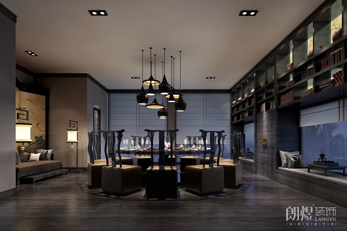 中式養(yǎng)生會(huì)所裝修效果圖