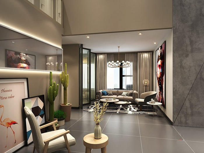 成都美容會所裝修設計休息區(qū)效果圖