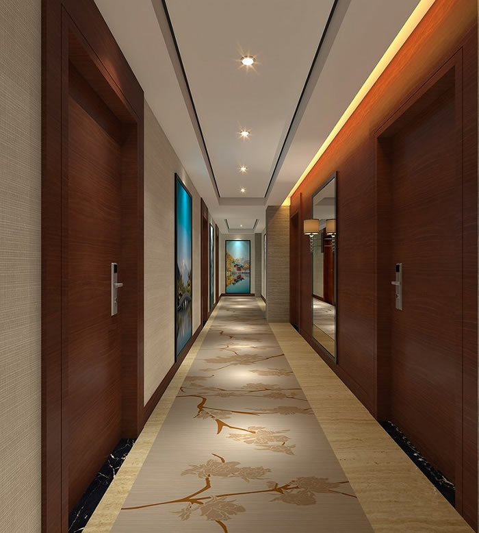 成都精品酒店走廊設(shè)計效果圖