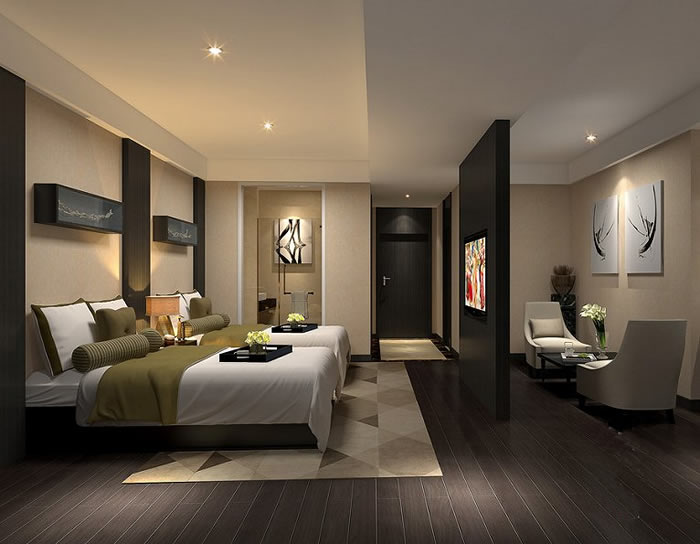 成都精品酒店客房設(shè)計效果圖