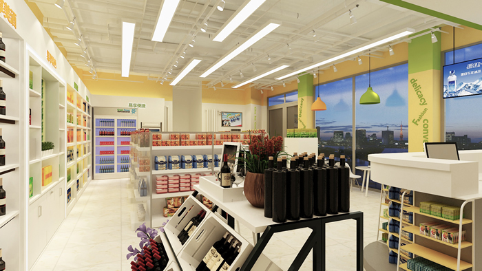 100平便利店裝修設(shè)計效果圖