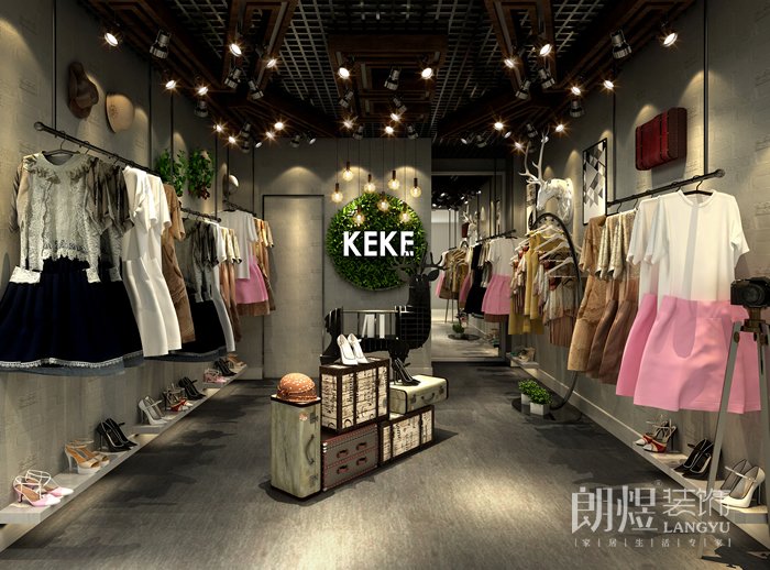 女裝店鋪裝修設(shè)計-室內(nèi)設(shè)計效果圖3