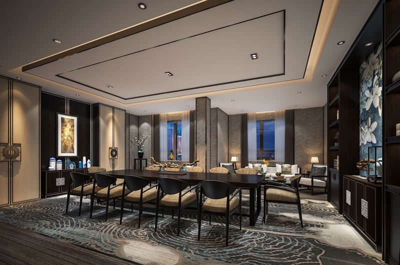 中式會(huì)所裝修設(shè)計(jì)