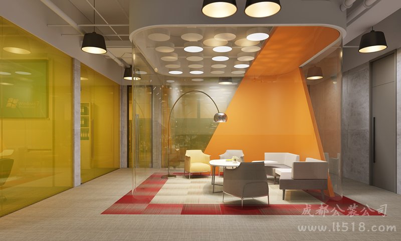 簡約時尚會議室設計效果圖