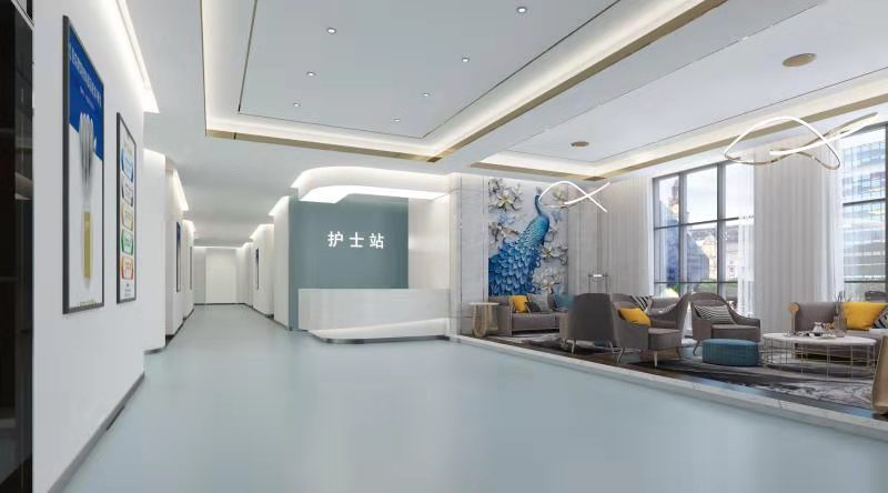 簡約高端整形醫(yī)院護士站裝修效果圖