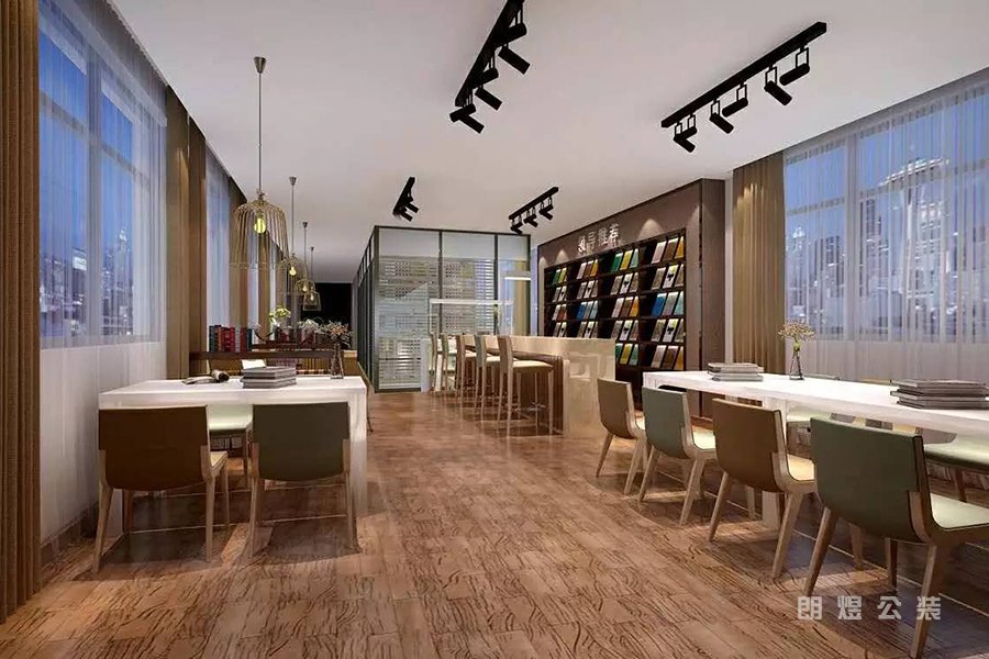 現(xiàn)代書吧設(shè)計效果圖