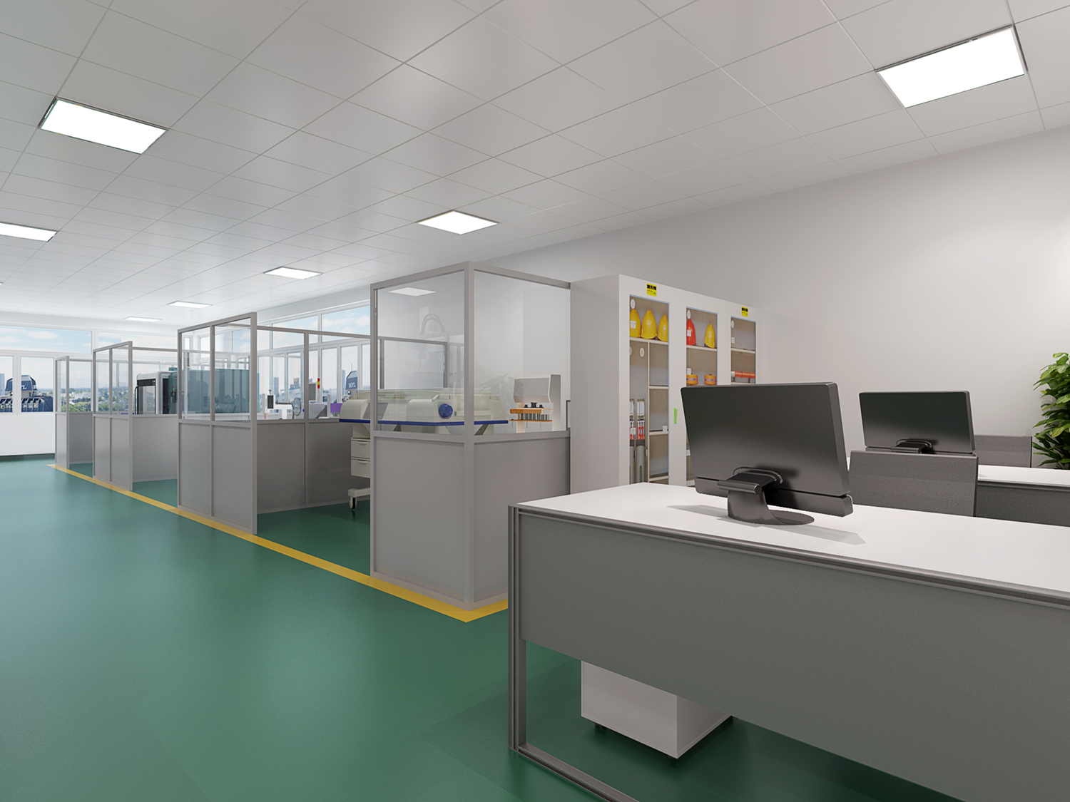 園區(qū)廠房辦公樓裝修設計效果圖