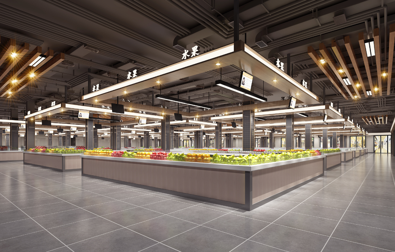 農(nóng)貿(mào)市場裝修設(shè)計效果圖