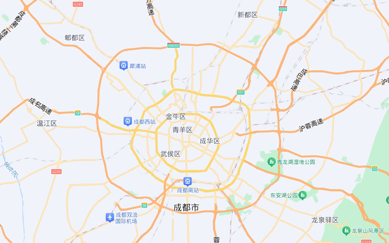 成都市轄12個(gè)區(qū)、5個(gè)縣級(jí)市以及3個(gè)縣