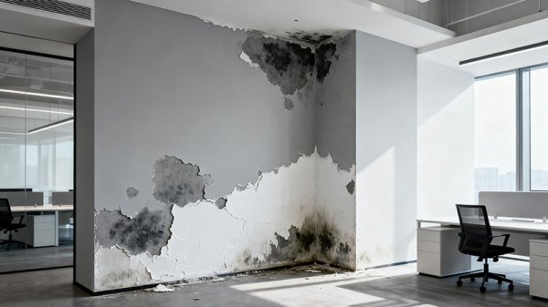 辦公室墻體裝修后發(fā)霉發(fā)潮掉墻皮該怎么處理？